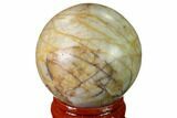 Polished Cherry Creek Jasper Sphere - China #136133-1